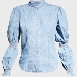 Veronica Beard Button-Front Top